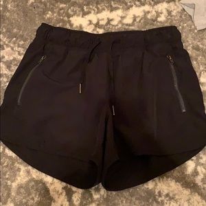 Black athletic shorts